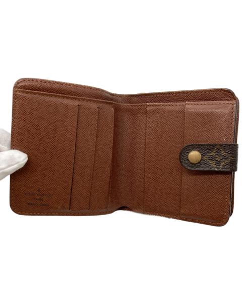 LOUIS VUITTON（ルイ ヴィトン）LOUIS VUITTON (ルイ ヴィトン) モノグラム コンパクトジップ　2つ折り財布 ブラウンの古着・服飾アイテム