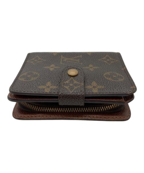 LOUIS VUITTON（ルイ ヴィトン）LOUIS VUITTON (ルイ ヴィトン) モノグラム コンパクトジップ　2つ折り財布 ブラウンの古着・服飾アイテム