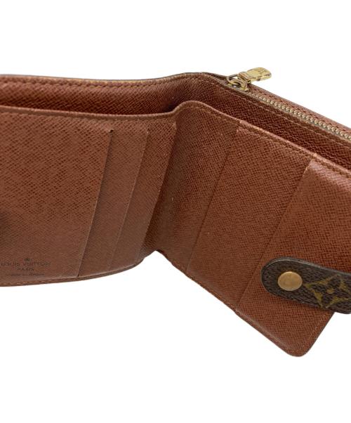 LOUIS VUITTON（ルイ ヴィトン）LOUIS VUITTON (ルイ ヴィトン) モノグラム コンパクトジップ　2つ折り財布 ブラウンの古着・服飾アイテム