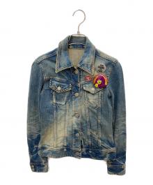 Hysteric Glamour（ヒステリックグラマー）の古着「LOVE BUZZ デニムGジャン」｜インディゴ