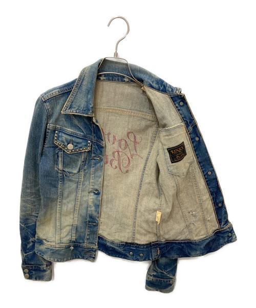 Hysteric Glamour（ヒステリックグラマー）Hysteric Glamour (ヒステリックグラマー) LOVE BUZZ デニムGジャン インディゴ サイズ:FREEの古着・服飾アイテム
