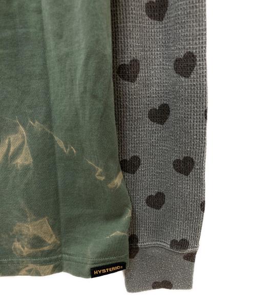 Hysteric Glamour（ヒステリックグラマー）Hysteric Glamour (ヒステリックグラマー) スカルレイヤードカットソー グリーン サイズ:FREEの古着・服飾アイテム