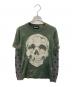 Hysteric Glamour（ヒステリックグラマー）の古着「スカルレイヤードカットソー」｜グリーン
