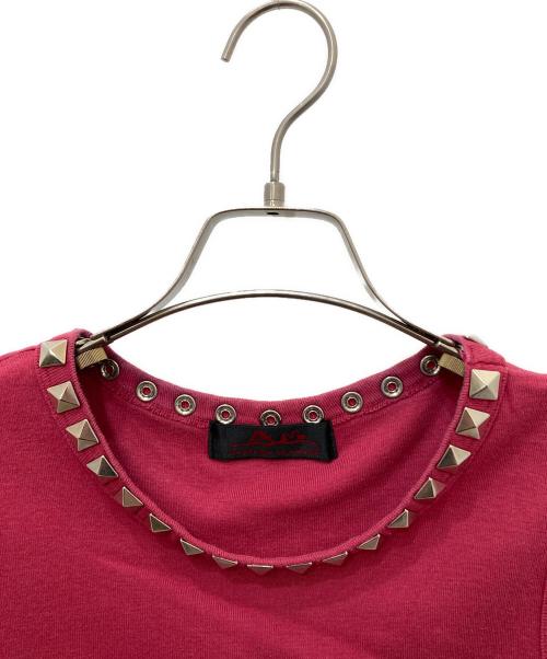Hysteric Glamour（ヒステリックグラマー）Hysteric Glamour (ヒステリックグラマー) スタッズロゴタンクトップ ピンク サイズ:FREEの古着・服飾アイテム