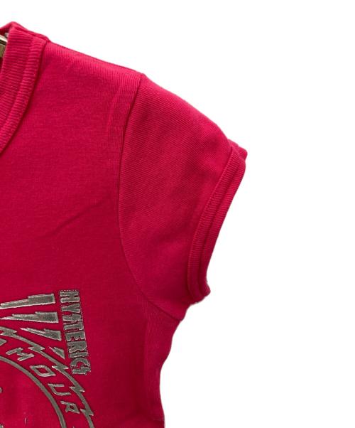 Hysteric Glamour（ヒステリックグラマー）Hysteric Glamour (ヒステリックグラマー) プリントTシャツ ピンク サイズ:FREEの古着・服飾アイテム