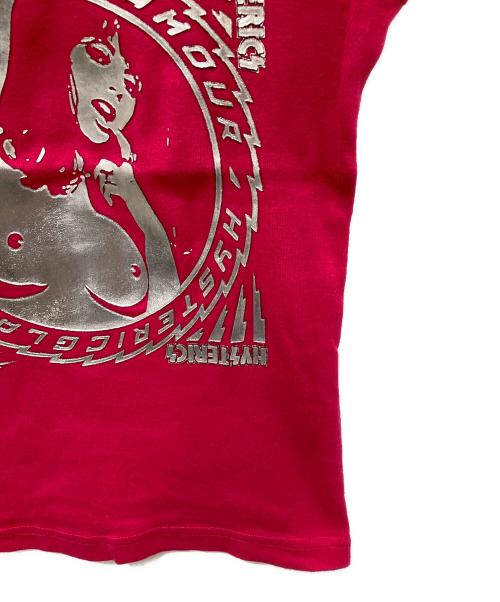 Hysteric Glamour（ヒステリックグラマー）Hysteric Glamour (ヒステリックグラマー) プリントTシャツ ピンク サイズ:FREEの古着・服飾アイテム