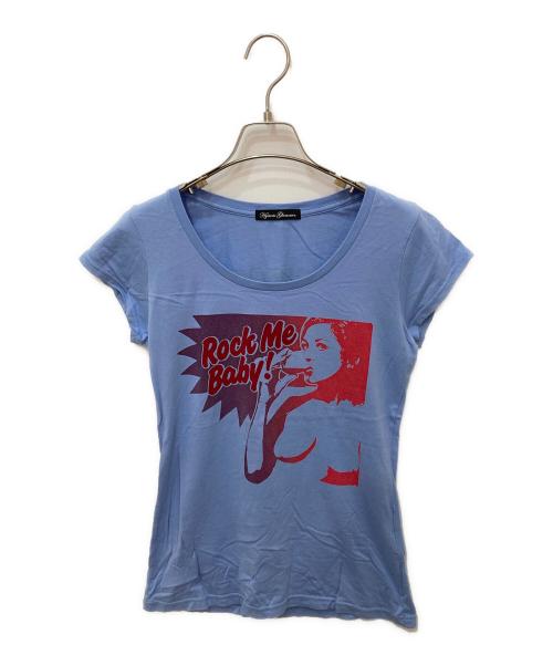 Hysteric Glamour（ヒステリックグラマー）Hysteric Glamour (ヒステリックグラマー) プリントTシャツ ブルー サイズ:FREEの古着・服飾アイテム