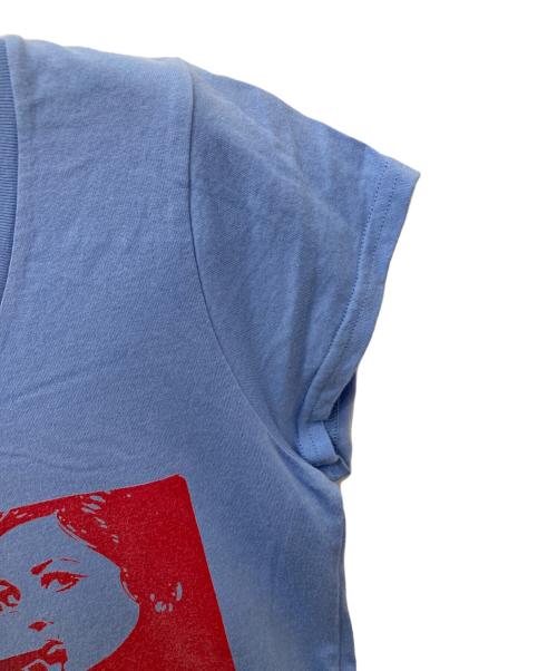 Hysteric Glamour（ヒステリックグラマー）Hysteric Glamour (ヒステリックグラマー) プリントTシャツ ブルー サイズ:FREEの古着・服飾アイテム