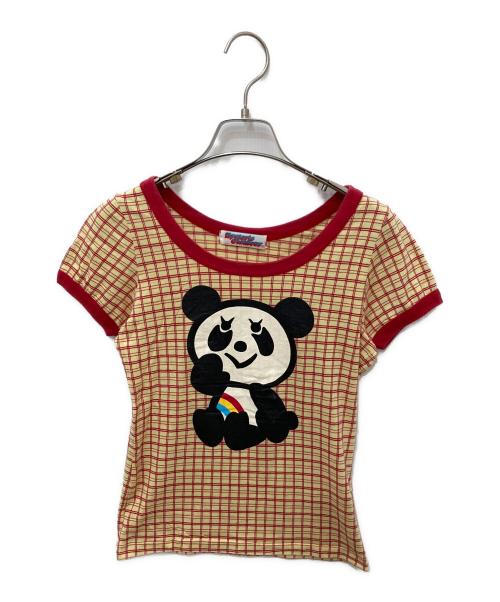 Hysteric Glamour（ヒステリックグラマー）Hysteric Glamour (ヒステリックグラマー) パンダプリントTシャツ イエロー サイズ:FREEの古着・服飾アイテム