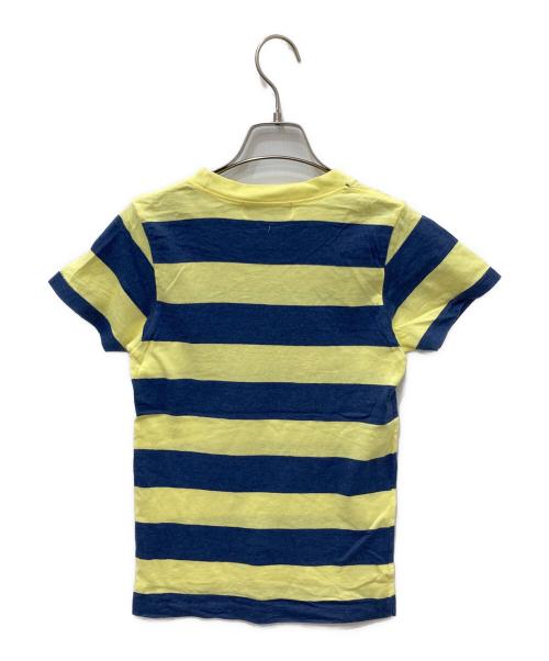 Hysteric Glamour（ヒステリックグラマー）Hysteric Glamour (ヒステリックグラマー) ボーダーTシャツ イエロー×ネイビー サイズ:FREEの古着・服飾アイテム