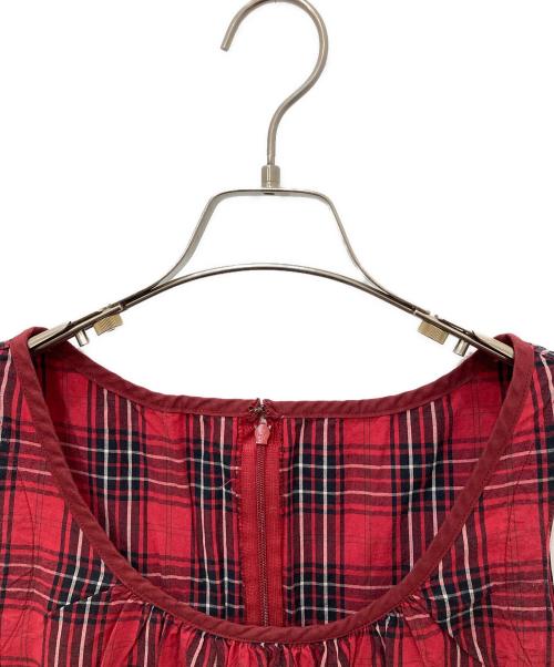 Hysteric Glamour（ヒステリックグラマー）Hysteric Glamour (ヒステリックグラマー) ノースリーブブラウス レッド サイズ:FREEの古着・服飾アイテム
