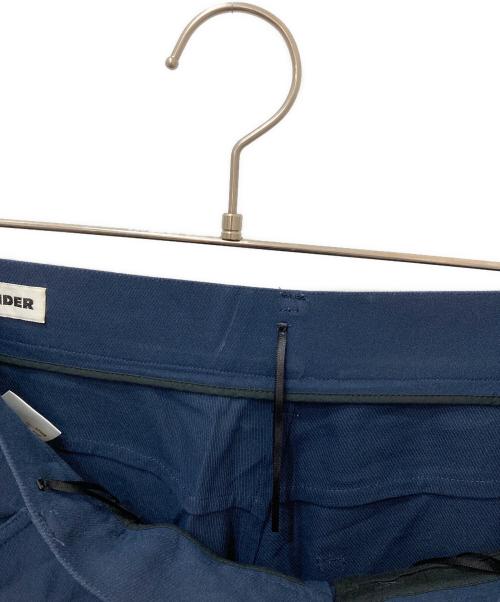 JIL SANDER（ジルサンダー）JIL SANDER (ジルサンダー) コットンシルクスラックス ネイビー サイズ:34の古着・服飾アイテム