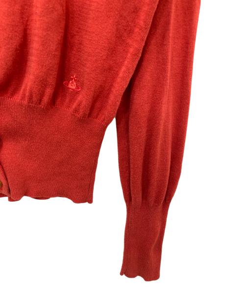 Vivienne Westwood RED LABEL（ヴィヴィアンウエストウッドレッドレーベル）Vivienne Westwood RED LABEL (ヴィヴィアンウエストウッドレッドレーベル) ニットカーディガン レッド サイズ:3の古着・服飾アイテム