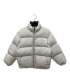 STEVEN ALANスティーブンアラン）の古着「Re/NY DOME DOWN JACKET　リサイクルナイロン ドーム ダウンジャケット」｜ライトグレー