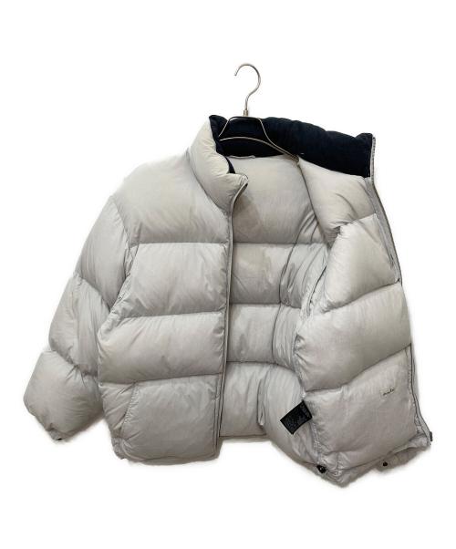 STEVEN ALAN（スティーブンアラン）STEVEN ALAN (スティーブンアラン) Re/NY DOME DOWN JACKET　リサイクルナイロン ドーム ダウンジャケット ライトグレー サイズ:Sの古着・服飾アイテム