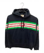 GUCCIグッチ）の古着「インターロッキングG プリントスウェット」｜ブラック