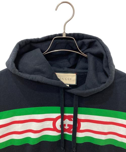 GUCCI（グッチ）GUCCI (グッチ) インターロッキングG プリントスウェット ブラック サイズ:Ⅼの古着・服飾アイテム