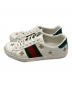 GUCCI (グッチ) ビー刺繍シェリーラインスニーカー ホワイト サイズ:7 1/2：13000円