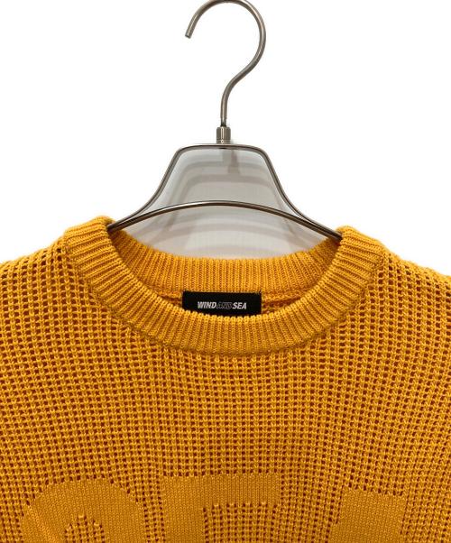 WIND AND SEA（ウィンダンシー）WIND AND SEA (ウィンダンシー) メッシュニット オレンジ サイズ:Mの古着・服飾アイテム