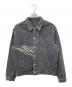 yin da market（イン・ダ・マーケット）の古着「YANAGI EMBROIDERY DENIM JKT」｜ブラック