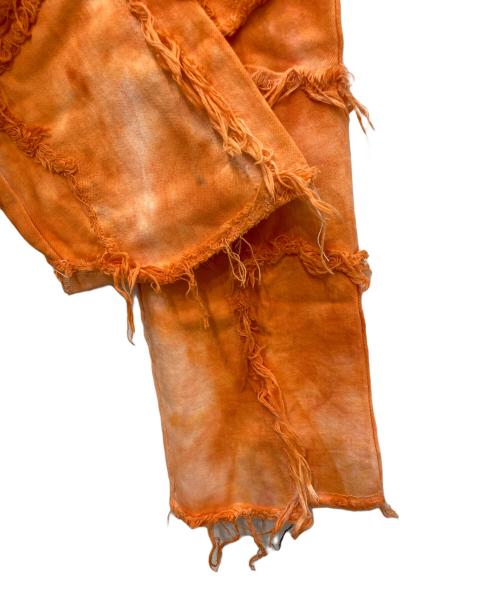 VALABASAS（バラバサス）VALABASAS (バラバサス) 加工ダメージパンツ オレンジ サイズ:32の古着・服飾アイテム