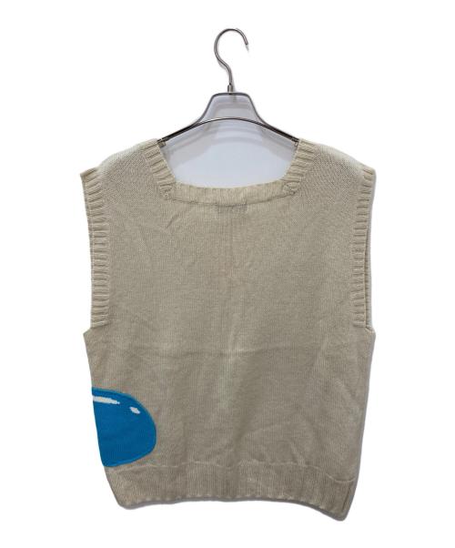 FAF（エフエーエフ）FAF (エフエーエフ) BOBBY KNIT VEST アイボリー サイズ:3 未使用品の古着・服飾アイテム