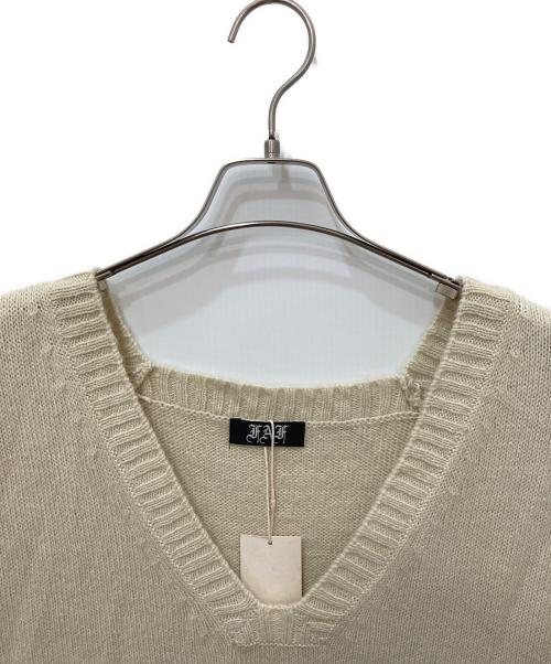 FAF（エフエーエフ）FAF (エフエーエフ) BOBBY KNIT VEST アイボリー サイズ:3 未使用品の古着・服飾アイテム