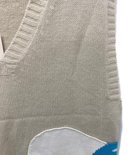 FAF（エフエーエフ）FAF (エフエーエフ) BOBBY KNIT VEST アイボリー サイズ:3 未使用品の古着・服飾アイテム