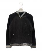 BURBERRY BLACK LABELバーバリーブラックレーベル）の古着「切替ニットブルゾン」｜ブラック