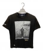 rhyme syndicate×BLACK FLAMEライム シンジケート×ブラックフレイム）の古着「プリントTシャツ」｜ブラック