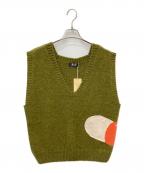 FAFエフエーエフ）の古着「BOBBY KNIT VEST」｜カーキ