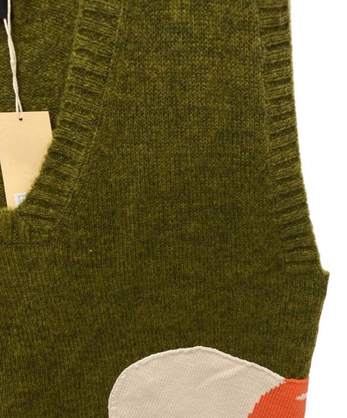 FAF（エフエーエフ）FAF (エフエーエフ) BOBBY KNIT VEST カーキ サイズ:3 未使用品の古着・服飾アイテム