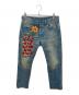 GUCCI（グッチ）の古着「Snake Embroidery Denim Pant」｜インディゴ