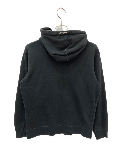 NIKE（ナイキ）NIKE (ナイキ) SUPREME (シュプリーム) Leather Applique Hooded Sweatshirt ブラック サイズ:Ｓの古着・服飾アイテム