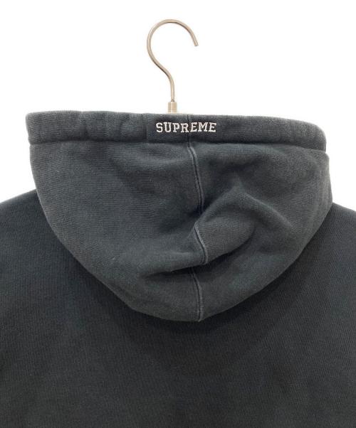 NIKE（ナイキ）NIKE (ナイキ) SUPREME (シュプリーム) Leather Applique Hooded Sweatshirt ブラック サイズ:Ｓの古着・服飾アイテム