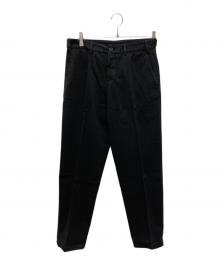 DRIES VAN NOTEN（ドリスヴァンノッテン）の古着「コットンストレートスラックス」｜ブラック