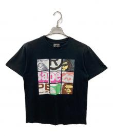 BAPE BY A BATHING APE（ベイプバイアベイシングエイプ）の古着「プリントTシャツ」｜ブラック