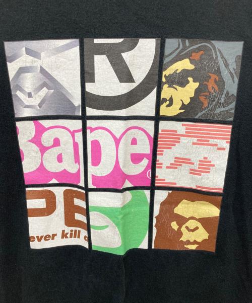 BAPE BY A BATHING APE（ベイプバイアベイシングエイプ）BAPE BY A BATHING APE (ベイプバイアベイシングエイプ) プリントTシャツ ブラック サイズ:Ｍの古着・服飾アイテム