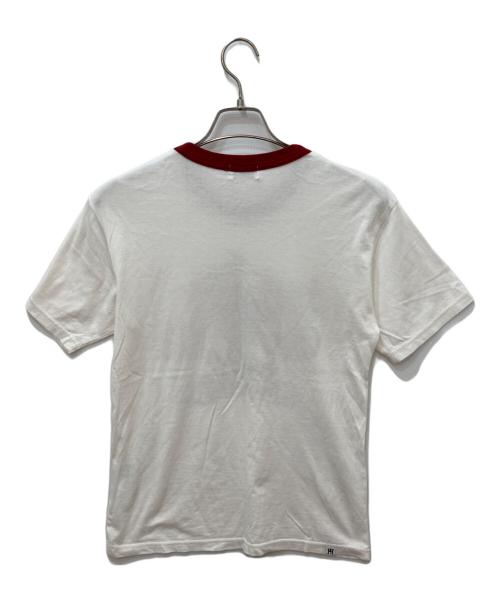 Hysteric Glamour（ヒステリックグラマー）Hysteric Glamour (ヒステリックグラマー) プリント リンガーネック Tシャツ ホワイト サイズ:XSの古着・服飾アイテム