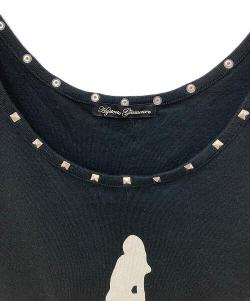 Hysteric Glamour（ヒステリックグラマー）Hysteric Glamour (ヒステリックグラマー) スタッズノースリーブカットソー ブラック サイズ:FREEの古着・服飾アイテム