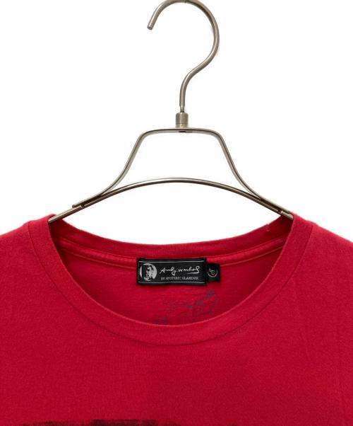 Hysteric Glamour（ヒステリックグラマー）Hysteric Glamour (ヒステリックグラマー) ロングスリーブカットソー レッド サイズ:Sの古着・服飾アイテム