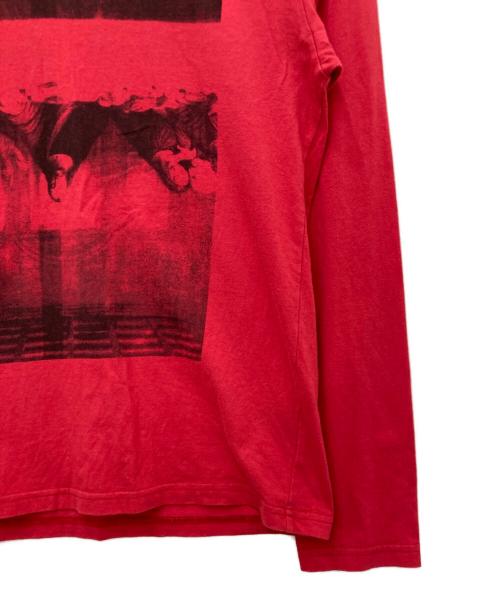 Hysteric Glamour（ヒステリックグラマー）Hysteric Glamour (ヒステリックグラマー) ロングスリーブカットソー レッド サイズ:Sの古着・服飾アイテム