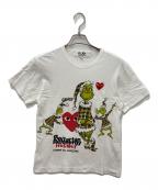 PLAY COMME des GARCONSプレイコムデギャルソン）の古着「プリントTシャツ」｜ホワイト
