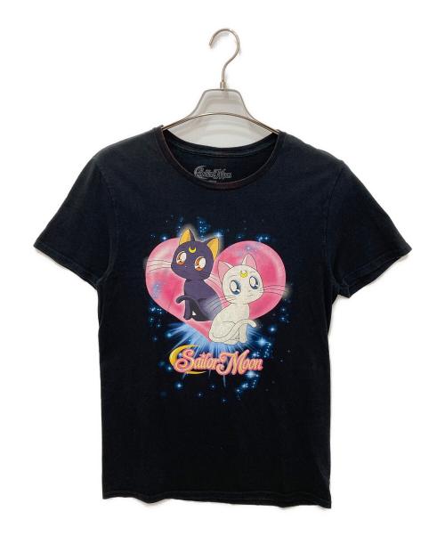 SAILOR MOON（セーラームーン）Sailor Moon (セーラームーン) 半袖Tシャツ ブラック サイズ:Ｍの古着・服飾アイテム
