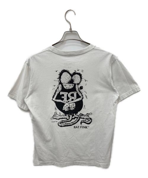 rat fink（ラットフィンク）rat fink (ラットフィンク) プリントTシャツ ホワイト サイズ:Ｍの古着・服飾アイテム