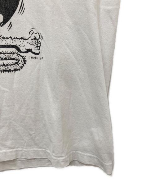 rat fink（ラットフィンク）rat fink (ラットフィンク) プリントTシャツ ホワイト サイズ:Ｍの古着・服飾アイテム
