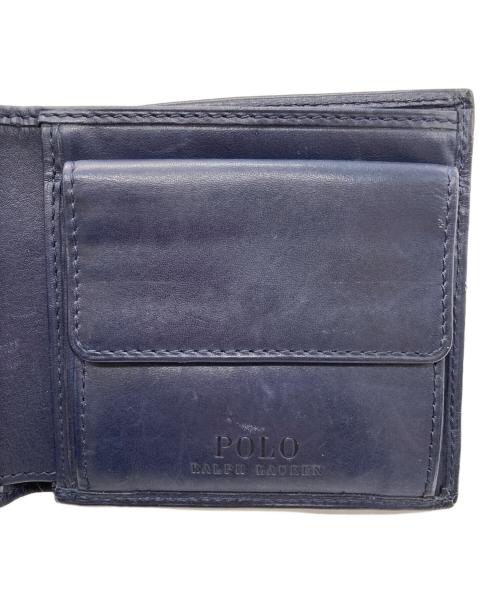 POLO RALPH LAUREN（ポロ・ラルフローレン）POLO RALPH LAUREN (ポロ・ラルフローレン) ポロベア2つ折り財布 ネイビーの古着・服飾アイテム