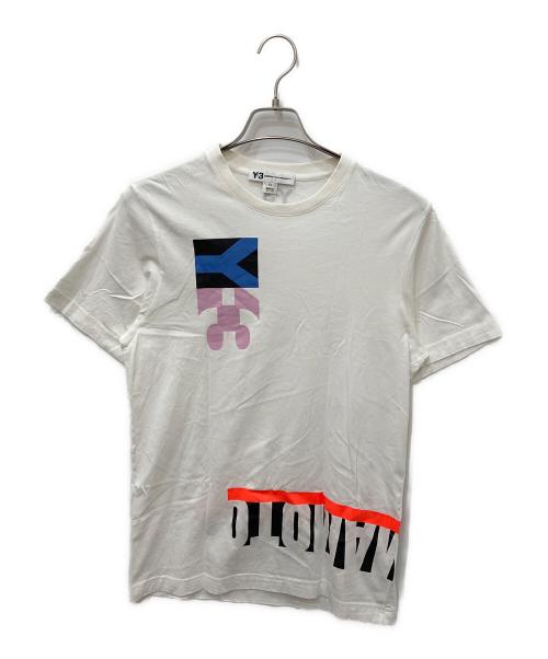 Y-3（ワイスリー）Y-3 (ワイスリー) プリントTシャツ ホワイト サイズ:Sの古着・服飾アイテム
