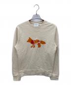 maison kitsuneメゾンキツネ）の古着「FOX CAFE KITSUNE CLASSIC SWEATSHIRT」｜ベージュ