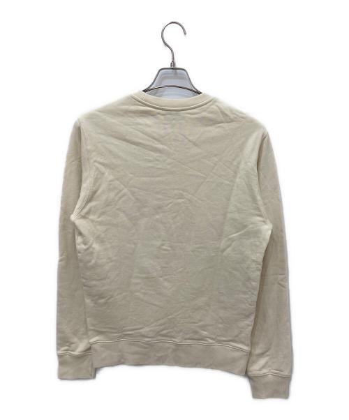 maison kitsune（メゾンキツネ）MAISON KITSUNE (メゾンキツネ) FOX CAFE KITSUNE CLASSIC SWEATSHIRT ベージュ サイズ:Sの古着・服飾アイテム